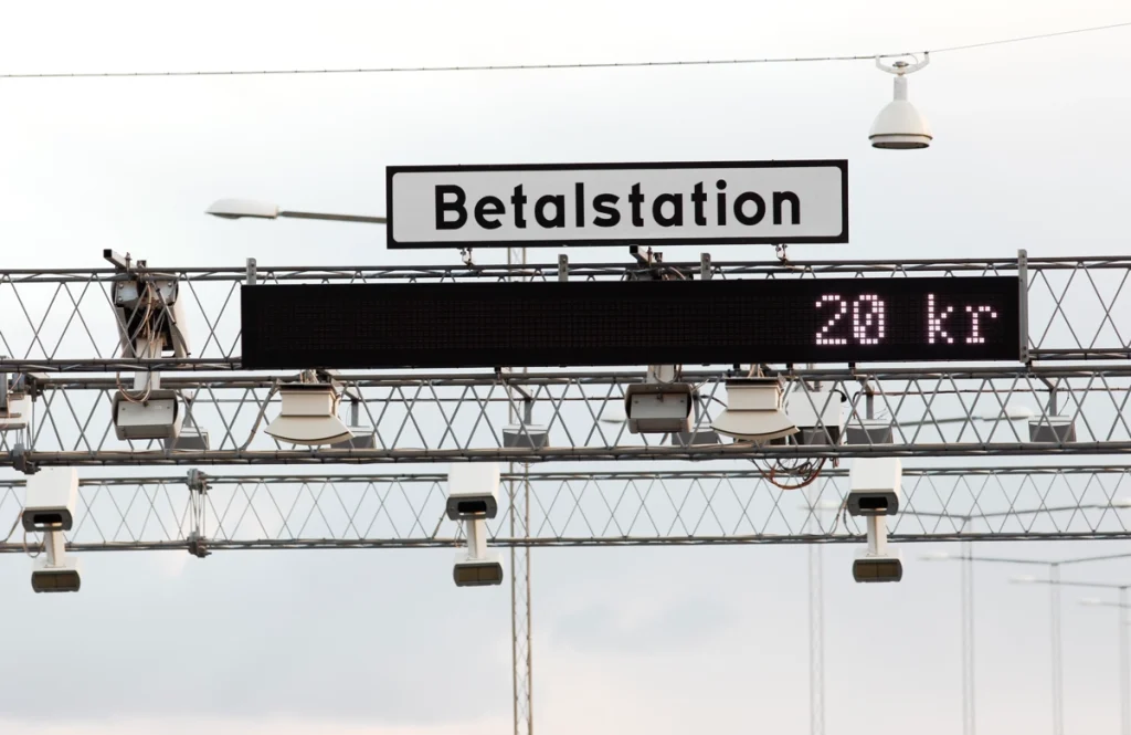 Betalstation i Stockholm.